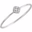 651923:60000:P 14kt White 1/8 CTW Diamond Petite Square Ring
