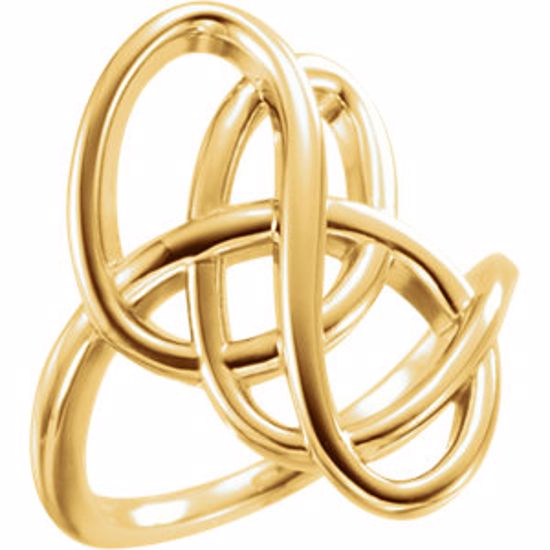 51519:102:P 14kt Yellow Freeform Ring