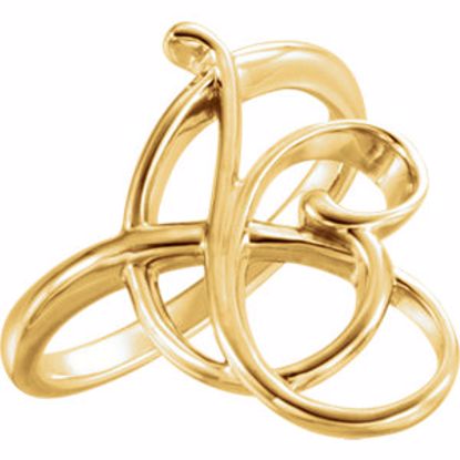 51525:102:P 14kt Yellow Freeform Ring