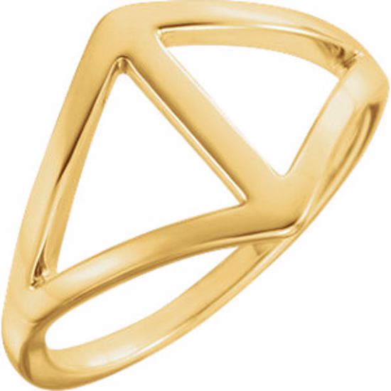 51545:102:P 14kt Yellow Freeform Ring