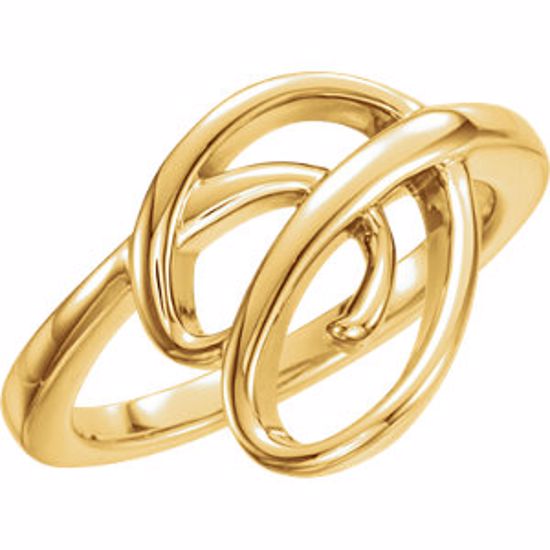 51523:102:P 14kt Yellow Freeform Ring