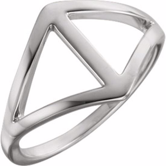 51545:105:P Platinum Freeform Ring