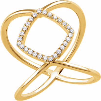 651879:60000:P 14kt Yellow 1/5 CTW Diamond Freeform Ring