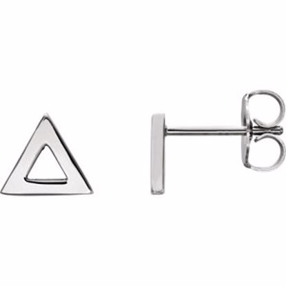 86256:6010:P Platinum Triangle Earrings