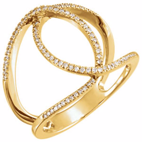 651985:60001:P 14kt Yellow 1/4 CTW Diamond Ring