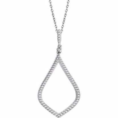 651979:60000:P 14kt White 1/4 CTW Diamond 18" Necklace