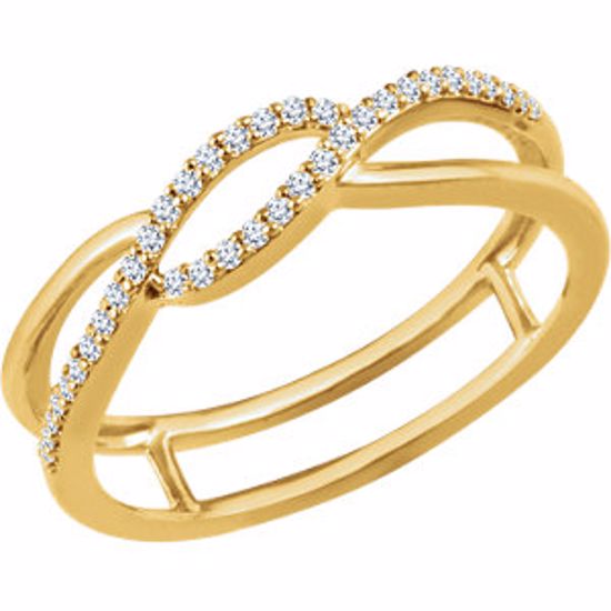 651978:60000:P 14kt Yellow 1/8 CTW Diamond Freeform Ring