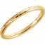 51528:409:P 14kt Yellow 2mm Comfort Fit Hammer Finish Band Size 9