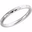 51528:1055:P 14kt White 2mm Comfort Fit Hammer Finish Band Size 5.5