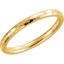 51528:4065:P 14kt Yellow 2mm Comfort Fit Hammer Finish Band Size 6.5
