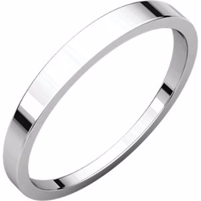FT4:3000:P Platinum 2.5mm Flat Tapered Band