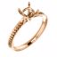 122586:125:P Platinum 6x6mm Cushion Accented Engagement Ring Mounting
