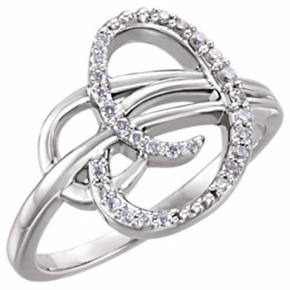 122714:6003:P Platinum 1/6 CTW Diamond Ring