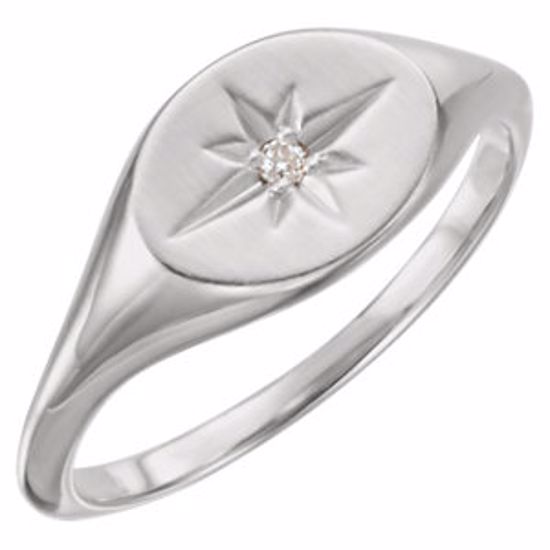 122747:6000:P 14kt White .02 CTW Diamond Ring