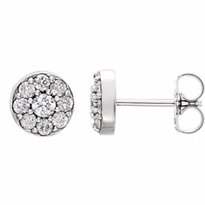 86288:6000:P 14kt White 1/2 CTW Diamond Earrings