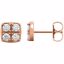 86286:6002:P 14kt Rose 1/2 CTW Diamond Earrings
