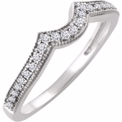 652002:105:P 14kt White 1/6 CTW Diamond Band for 6.5mm Round Ring