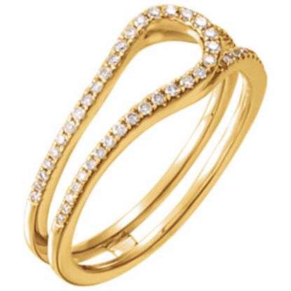 651946:60000:P 14kt Yellow 1/4 CTW Diamond Freeform Ring