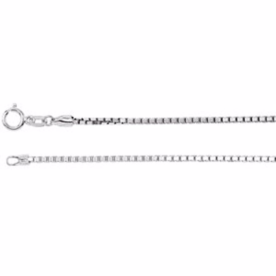 CH490:60002:P 14kt White 1.75mm Solid Box 18" Chain with Spring Ring