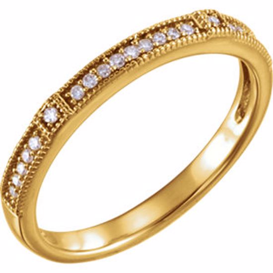 652009:101:P 14kt Yellow .07 CTW Diamond Stackable Ring 