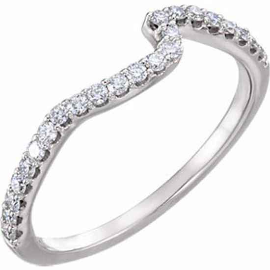 652006:103:P 14kt White 1/5 CTW Diamond Band for 5.8mm Round Ring