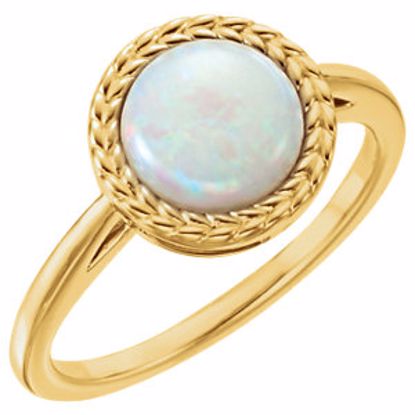 71804:60001:P 14kt Yellow Opal Ring