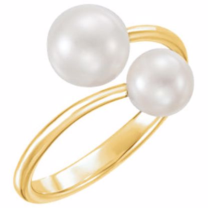 6488:6001:P 14kt Yellow Freshwater Cultured Pearl Ring