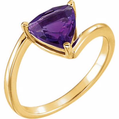 71803:6001:P 14kt Yellow Amethyst Ring