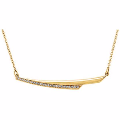 86293:6002:P 14kt Yellow .08 CTW Diamond 17.5" Necklace