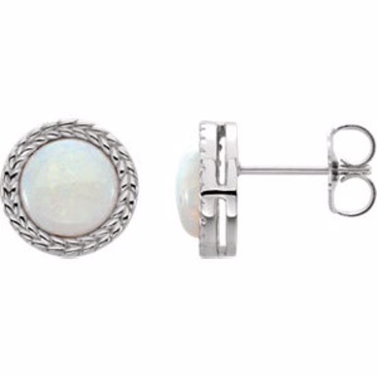 86282:6003:P Platinum Opal Earrings