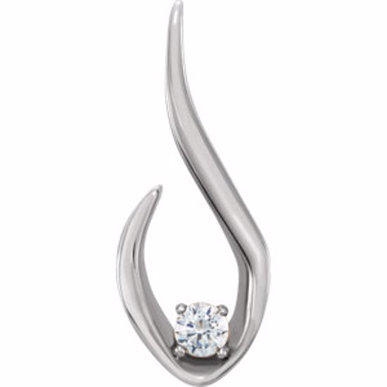 86295:6000:P 14kt White 1/10 CTW Diamond Pendant