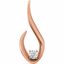 86295:6002:P 14kt Rose 1/10 CTW Diamond Pendant