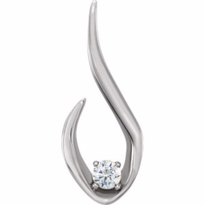 86295:6003:P Platinum 1/10 CTW Diamond Pendant