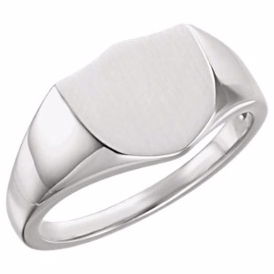 51553:105:P Platinum 11mm Shield Ring