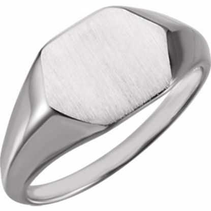 51554:105:P Platinum Signet Ring