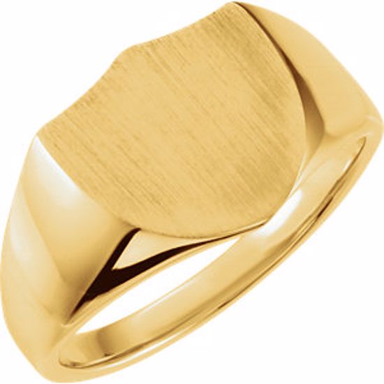9825:102:P 14kt Yellow Signet Ring