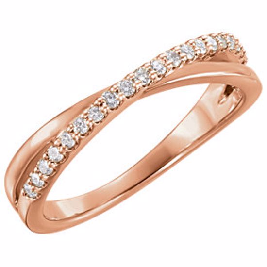 122773:6002:P 14kt Rose 1/5 CTW Diamond Ring