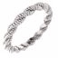 254:1003:P 10kt White 3mm Twisted Rope Band Size 6