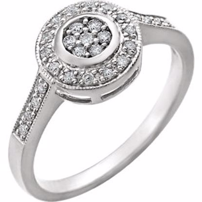 652043:60000:P 14kt White 1/5 CTW Diamond Ring