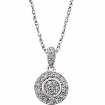 652044:60000:P 14kt White 1/6 CTW Diamond 18" Necklace