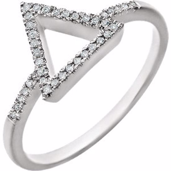 652036:60000:P 14kt White 1/10 CTW Diamond Geometric Ring