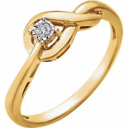 652040:60002:P 14kt Yellow .04 CTW Diamond Ring