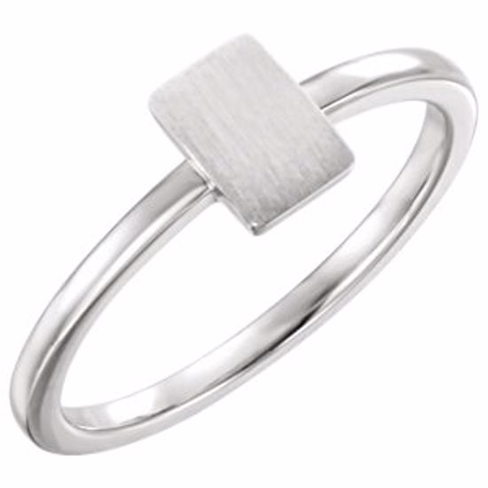 51563:104:P Platinum Signet Ring