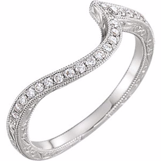 652052:101:P 14kt White 1/6 CTW Diamond Band