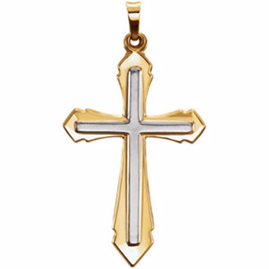 86340:60000:P Hollow Cross Pendant 