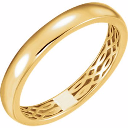 51564:207:P 14kt Yellow 4mm Lattice Design Band Size 7