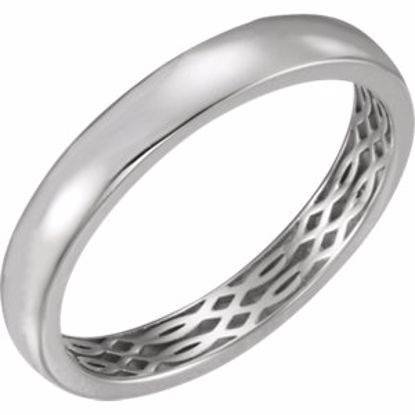 51564:407:P Platinum 4mm Lattice Design Band Size 7