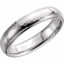 51534:217:P Platinum 5mm Half Round Edge Comfort Fit Hammer Finish Band Size 11