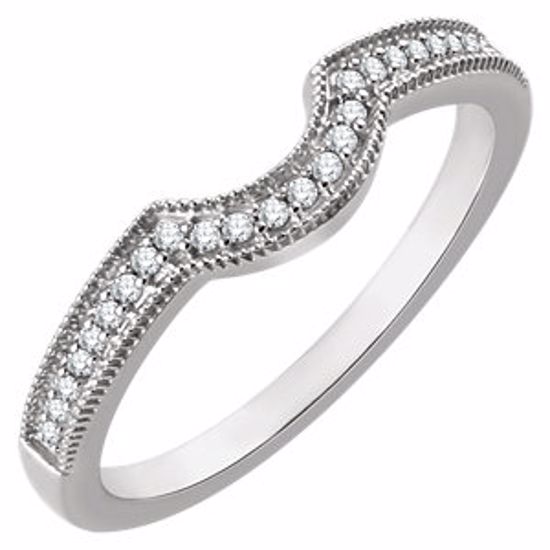 651998:103:P 14kt White 1/10 CTW Diamond Matching Band 