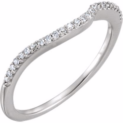 652008:103:P 14kt White 1/8 CTW Diamond Band for 5.8mm Round Ring